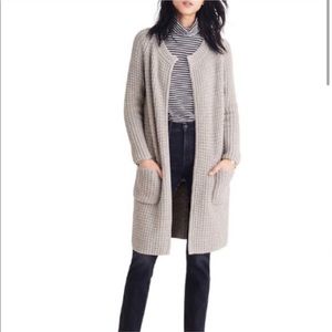 Madewell Waffle Stitch Sweater Jacket